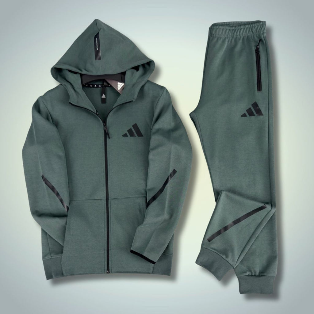 Dres męski adidas, 2025, szałwiowa zieleń. Jakość premium