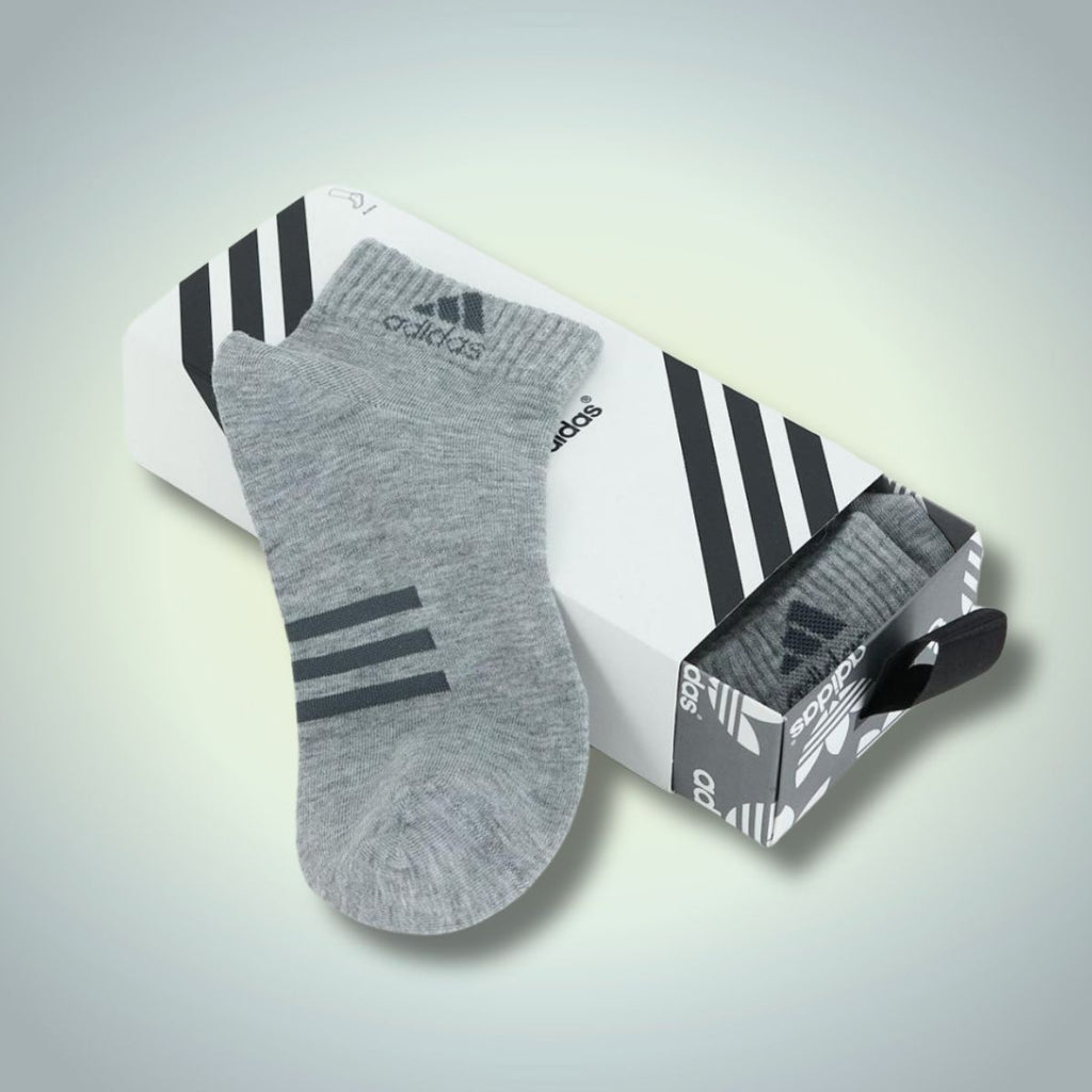Adidas Komplet 6 męskich skarpet do kostek, 40-45. Czarny, Szary, Biały. Najwyższa jakość