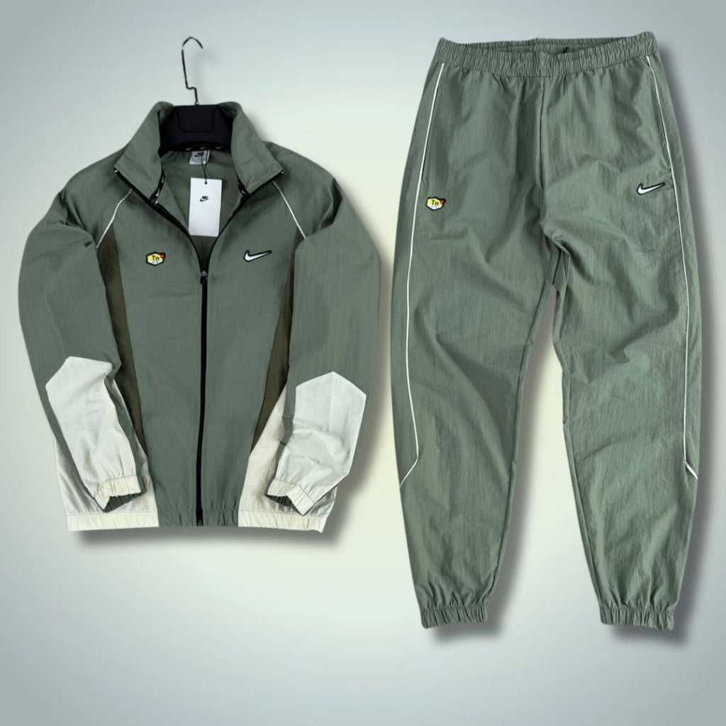 Nike TN Męski Woven Strój Sportowy. Oliwkowy Zielony