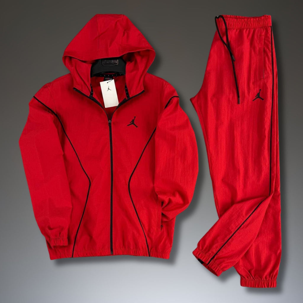 Męski komplet dresowy Jordan, czerwony, premium jakość