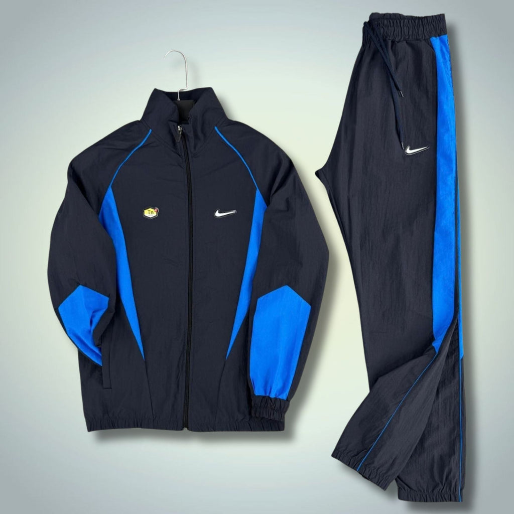Nike TN męski wodoodporny zestaw sportowy, ciemnoniebieski. Premium
