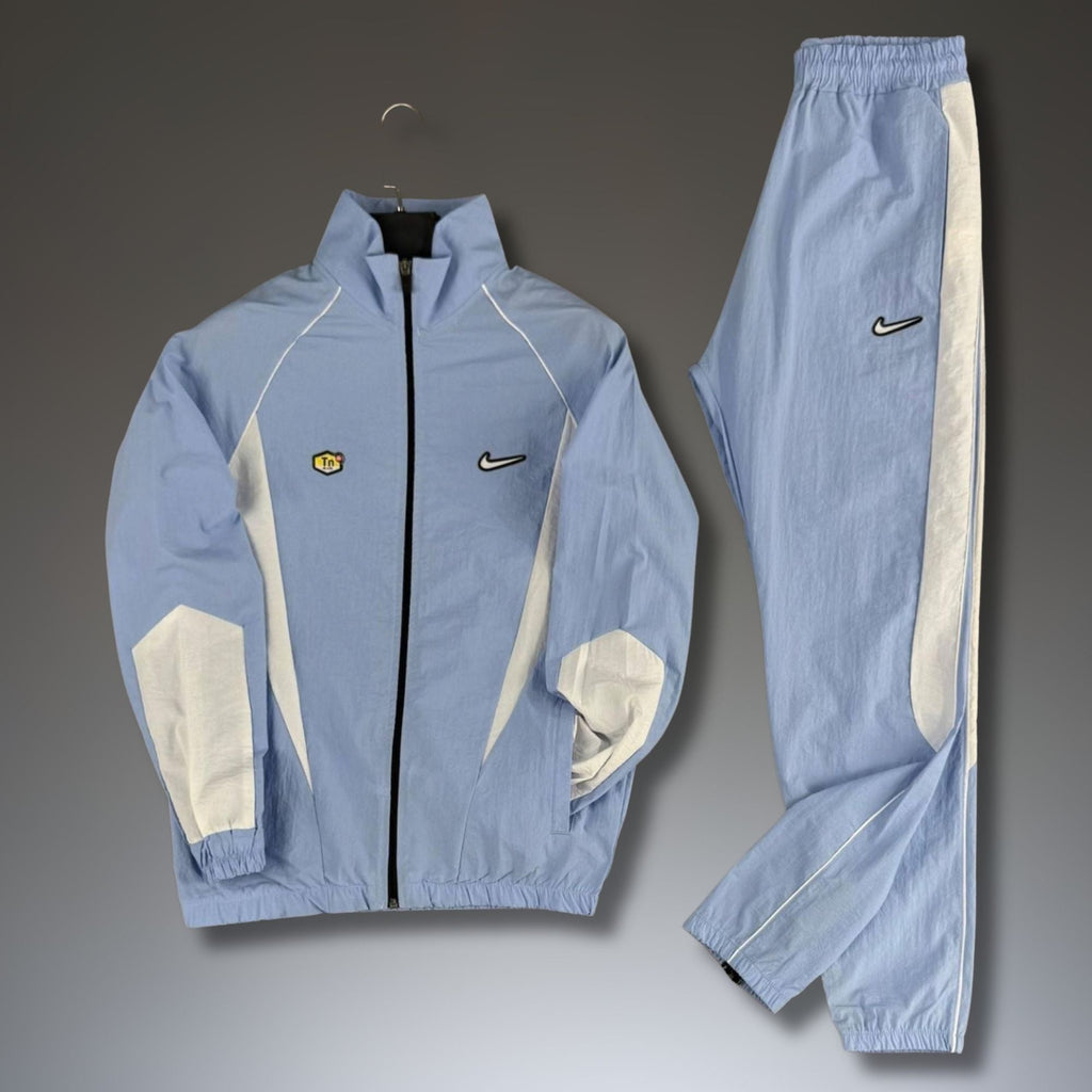 Nike TN męski wodoodporny zestaw sportowy, jasnoniebieski. Premium