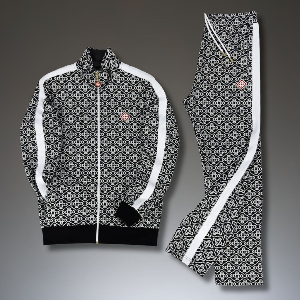 Dres męski Casablanca, Jacquard Monogram, czarny. Jakość premium