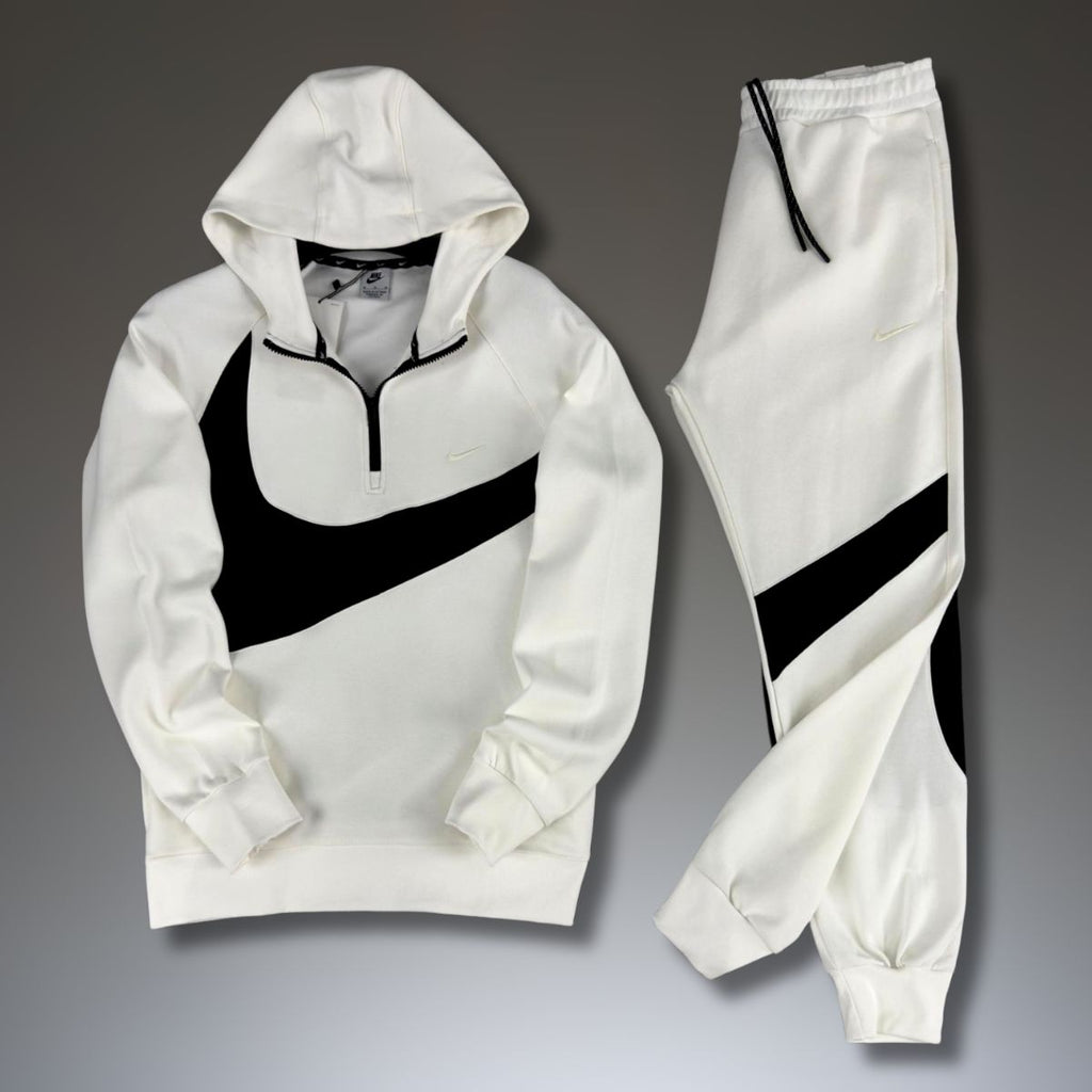 Dres męski Nike, duże logo, biały. Jakość premium