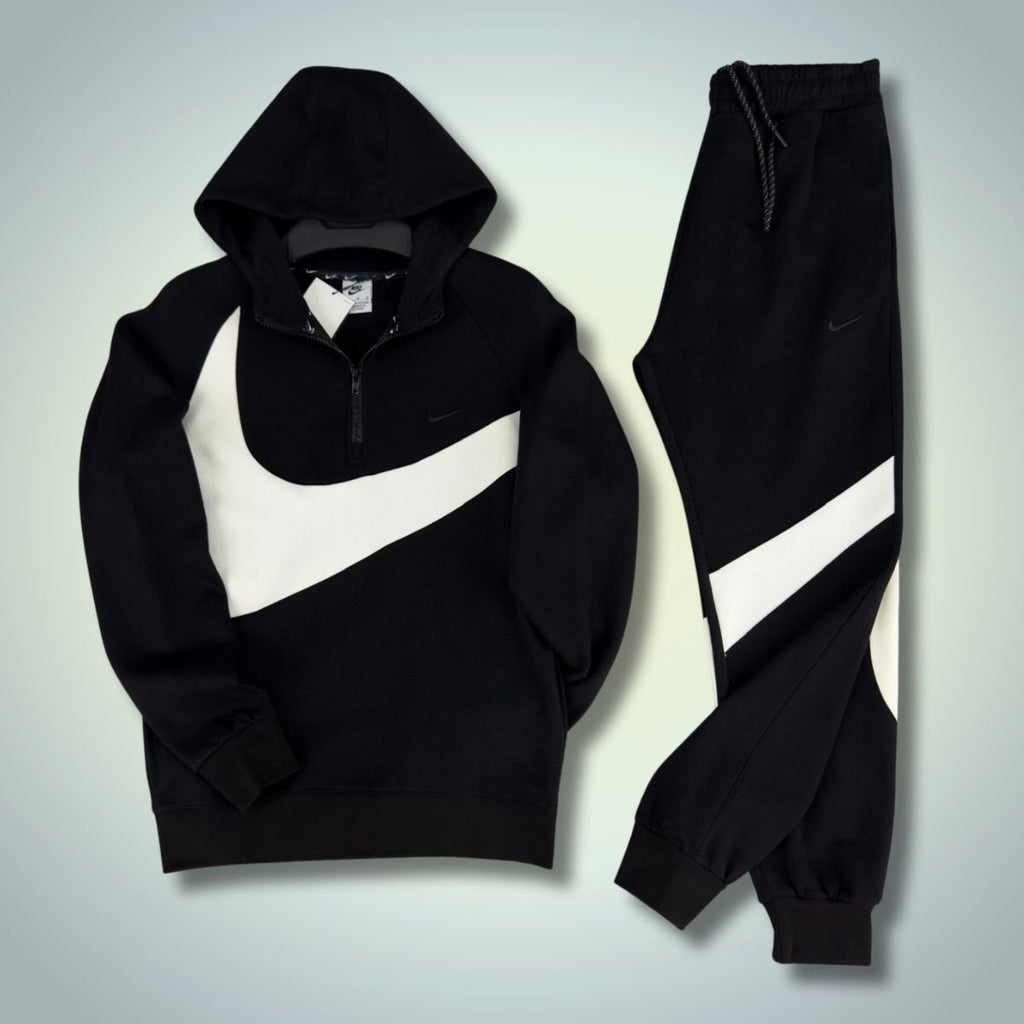 Dres męski Nike, duże logo, czarny. Jakość premium