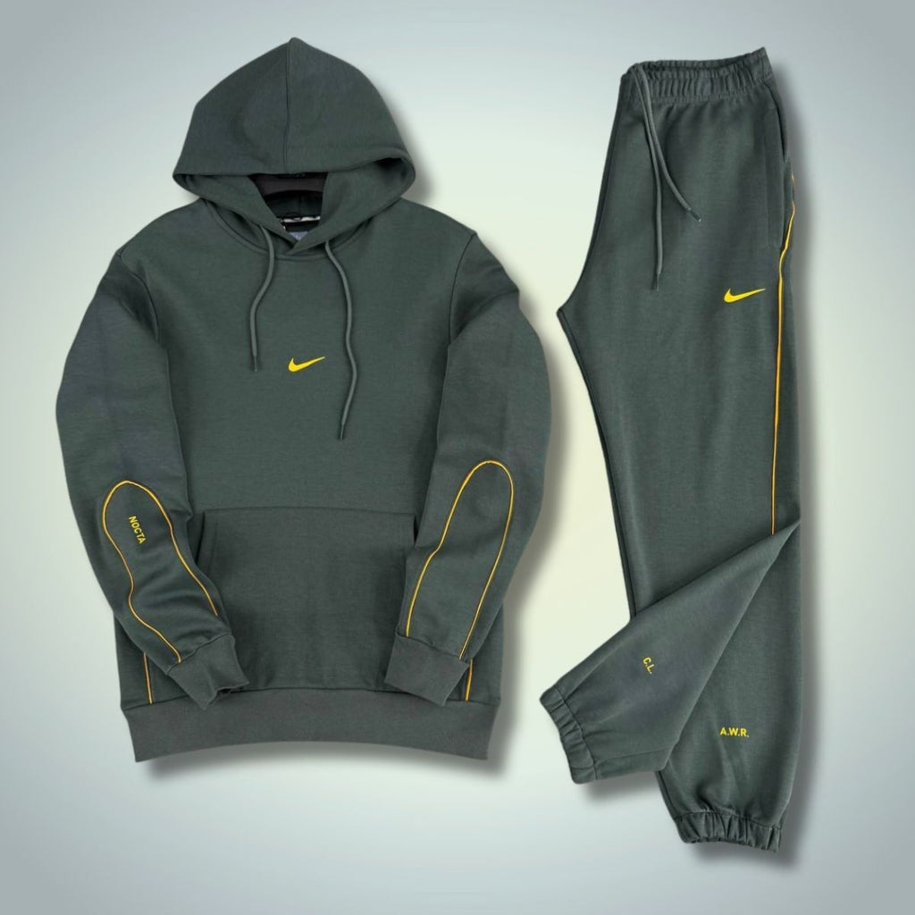 Nike Nocta męski dres z kapturem, szałwiowy. Premium jakość