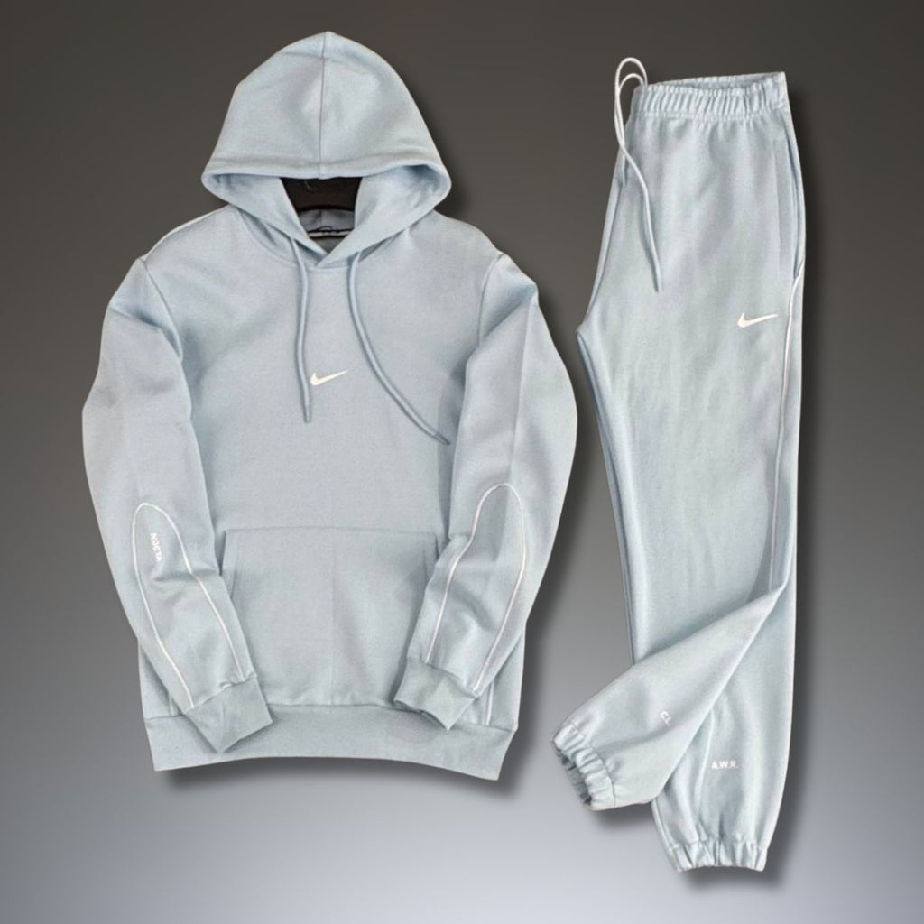 Nike Nocta męski dres z kapturem, jasnoniebieski. Premium jakość
