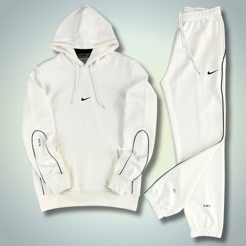 Nike Nocta męski dres z kapturem, biały. Premium jakość