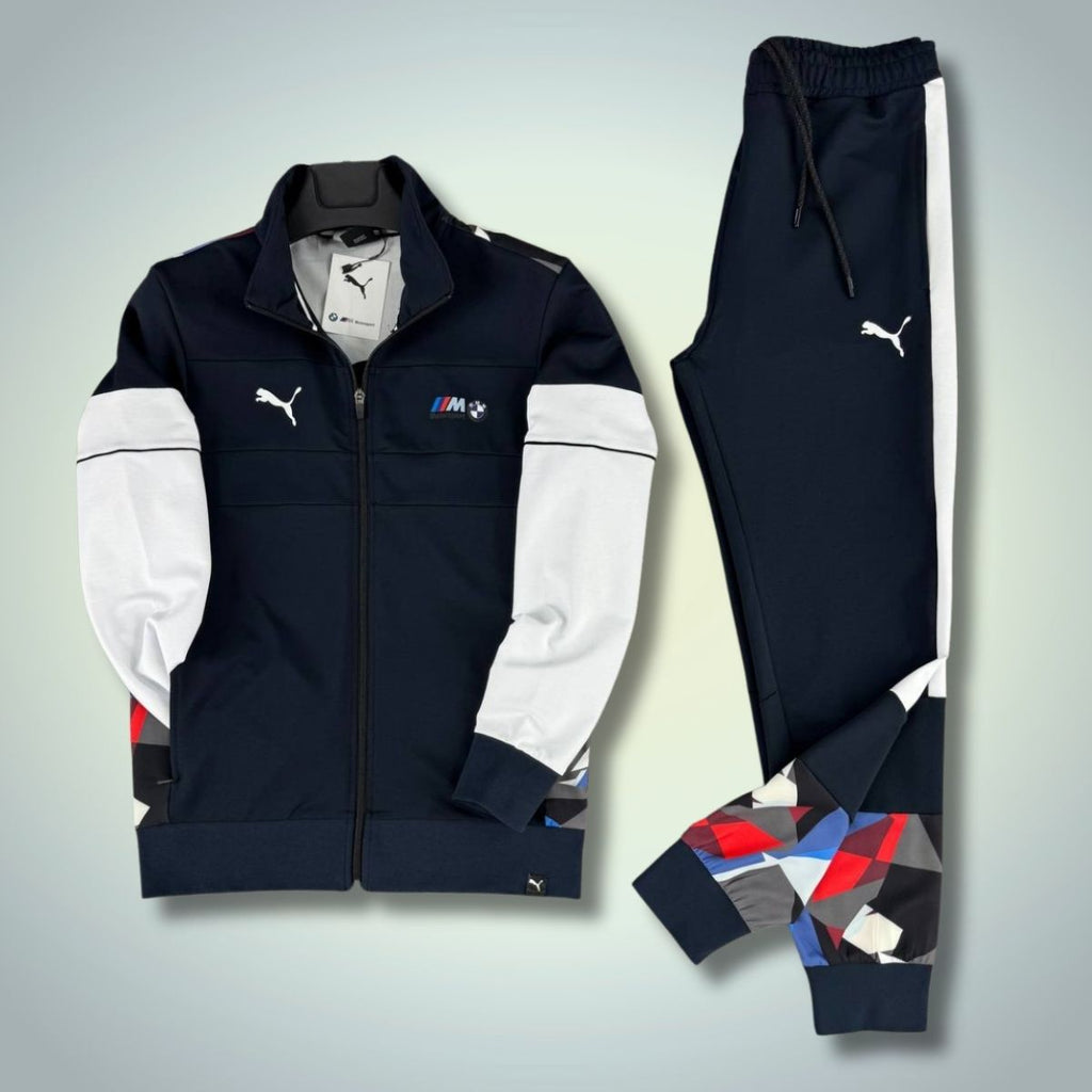 Puma x BMW męski dres, granatowy. Premium jakość