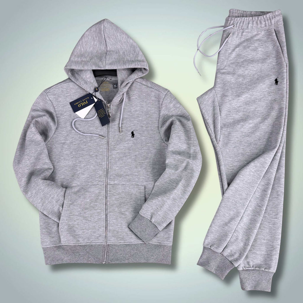 Męski dres Ralph Lauren, klasyczny szary. Premium jakość