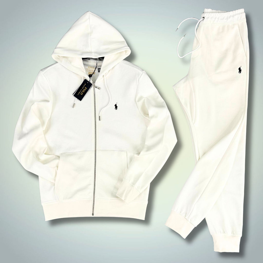 Męski dres Ralph Lauren, biały. Premium jakość