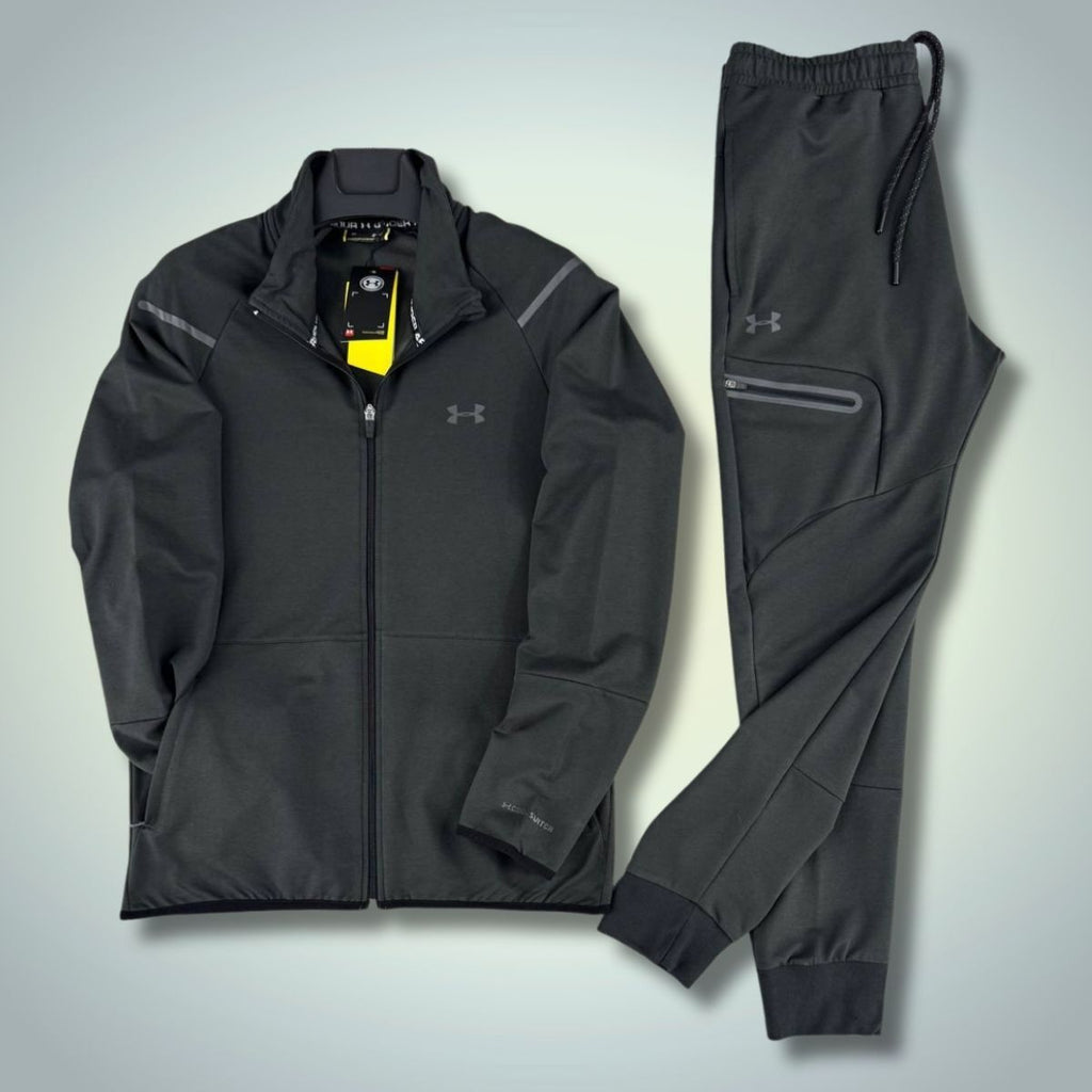 Under Armour męski dres, grafitowy. Premium jakość