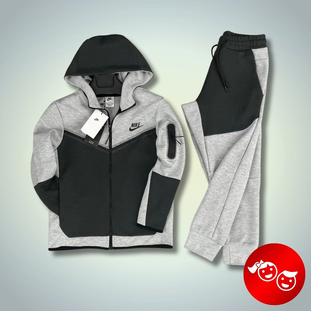 Nike Tech Fleece dziecięcy dres, grafitowy i Szary. Premium jakość