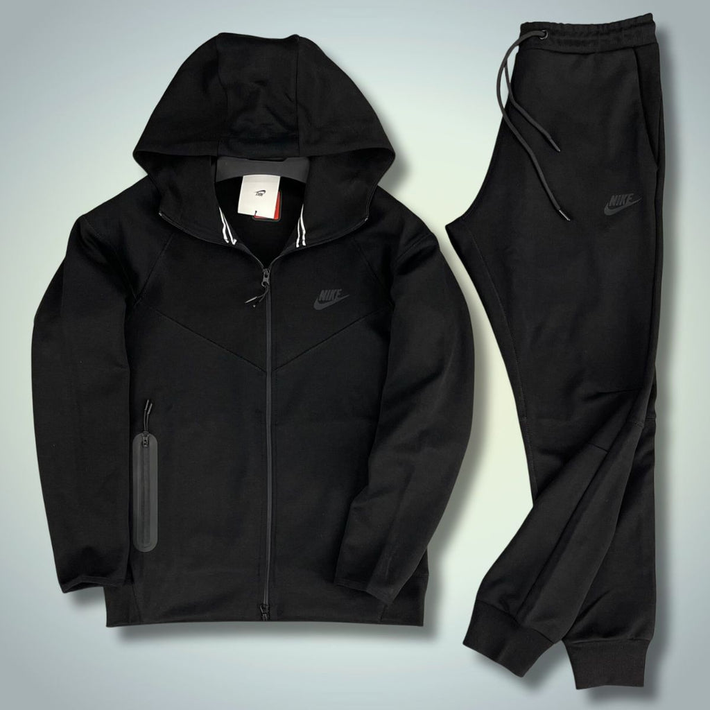 Nike Tech Fleece męski dres, czarny. Model 2023. Wysoka jakość