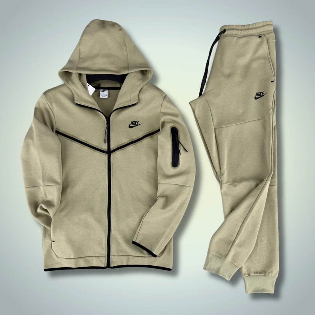 Nike Tech Fleece - dres męski w kolorze oliwkowym. Jakość premium