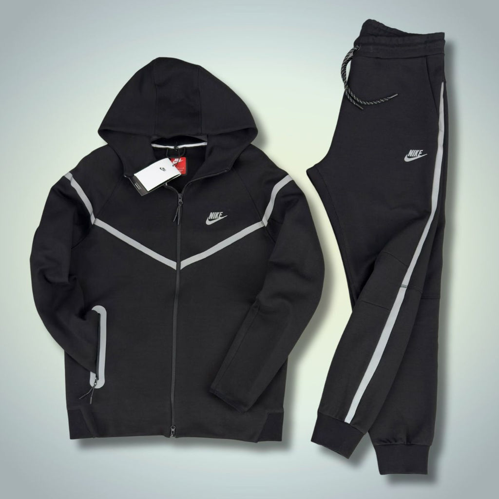 Dres męski Nike Tech Fleece, odblaskowy, czarny. Jakość premium