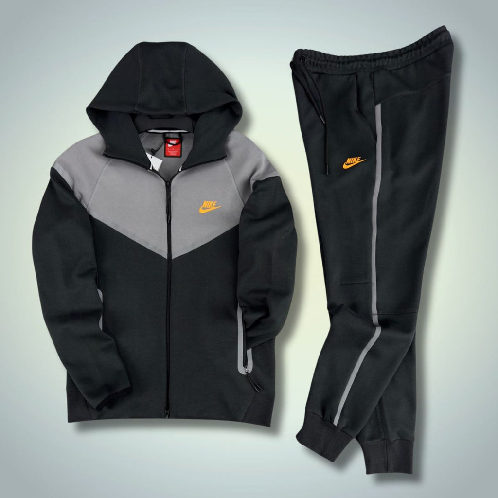 Dres męski Nike Tech Fleece, odblaskowy, grafitowo-szary. Jakość premium