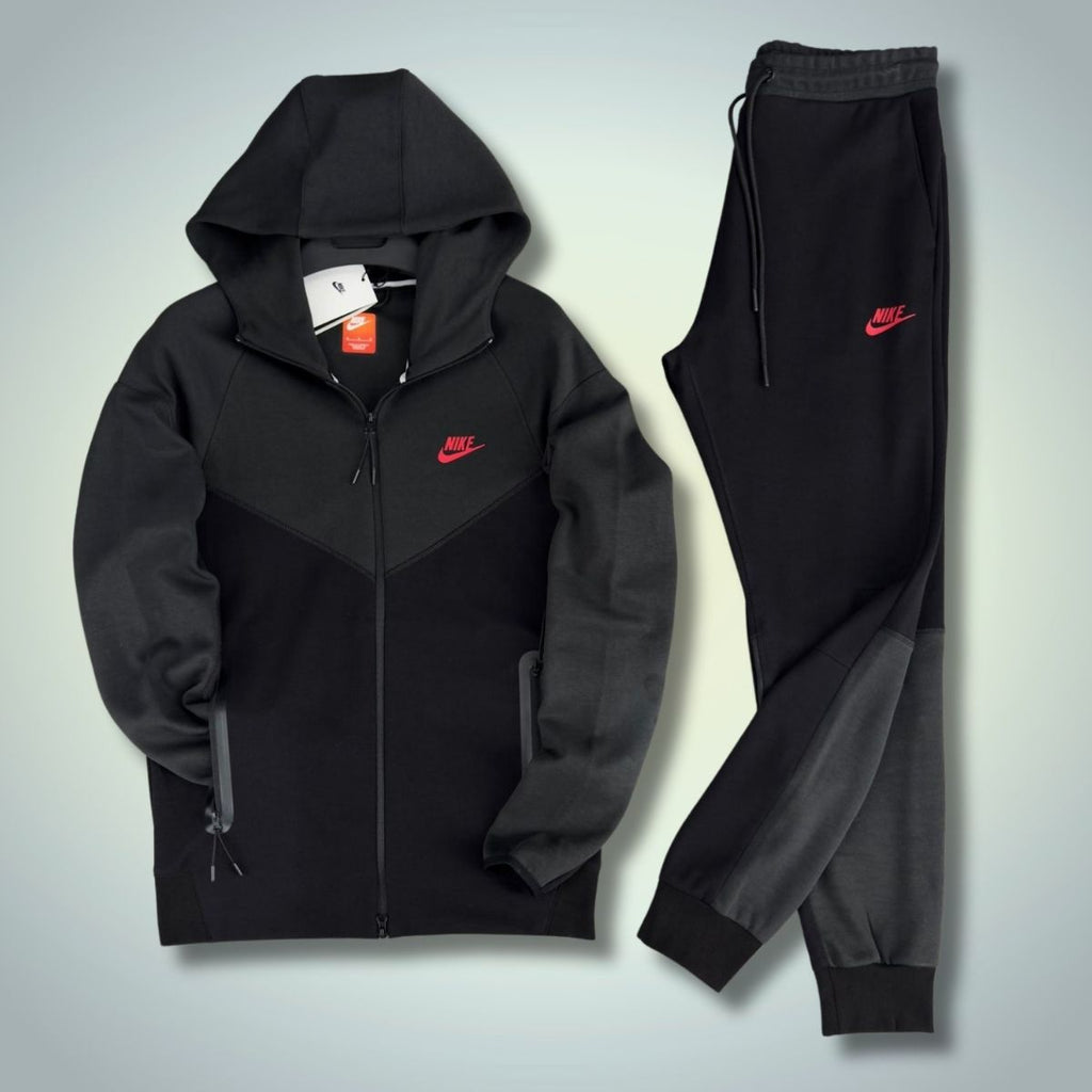 Dres męski Nike Tech Fleece, grafitowo-czarny. Model 2023. Jakość premium
