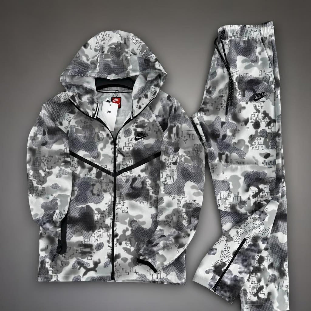 Nike Wooven Tech Fleece męski dres, szary. Premium jakość