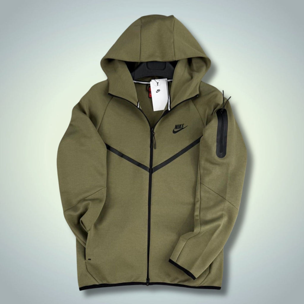 Nike Tech Fleece męska bluza, oliwkowa. Model 2024. Jakość premium