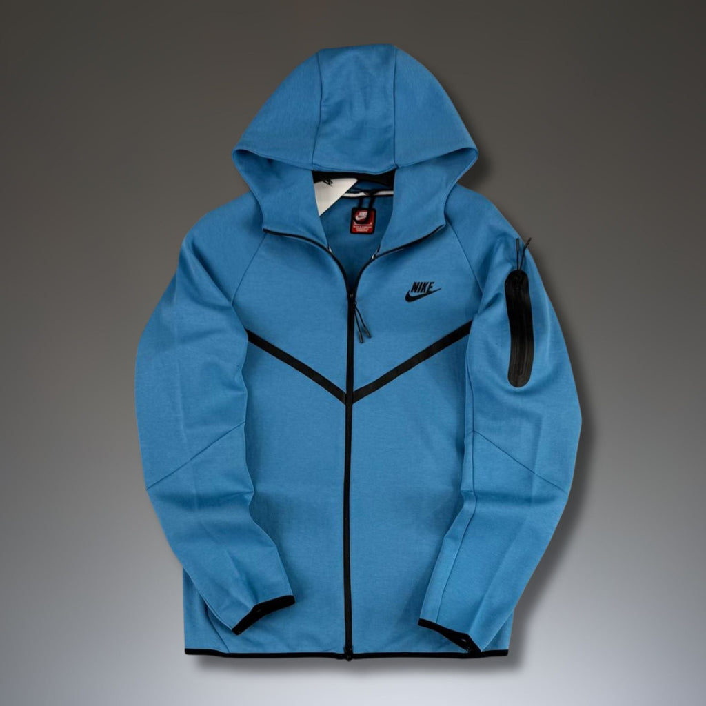 Nike Tech Fleece męska bluza, niebieska. Model 2024. Premium jakość