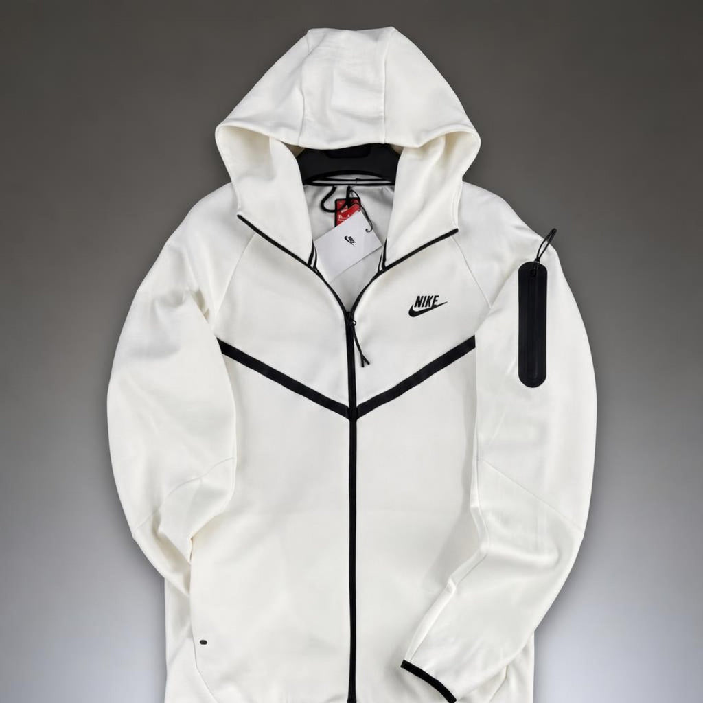 Nike Tech Fleece męska bluza, biały. Model 2024. Premium jakość