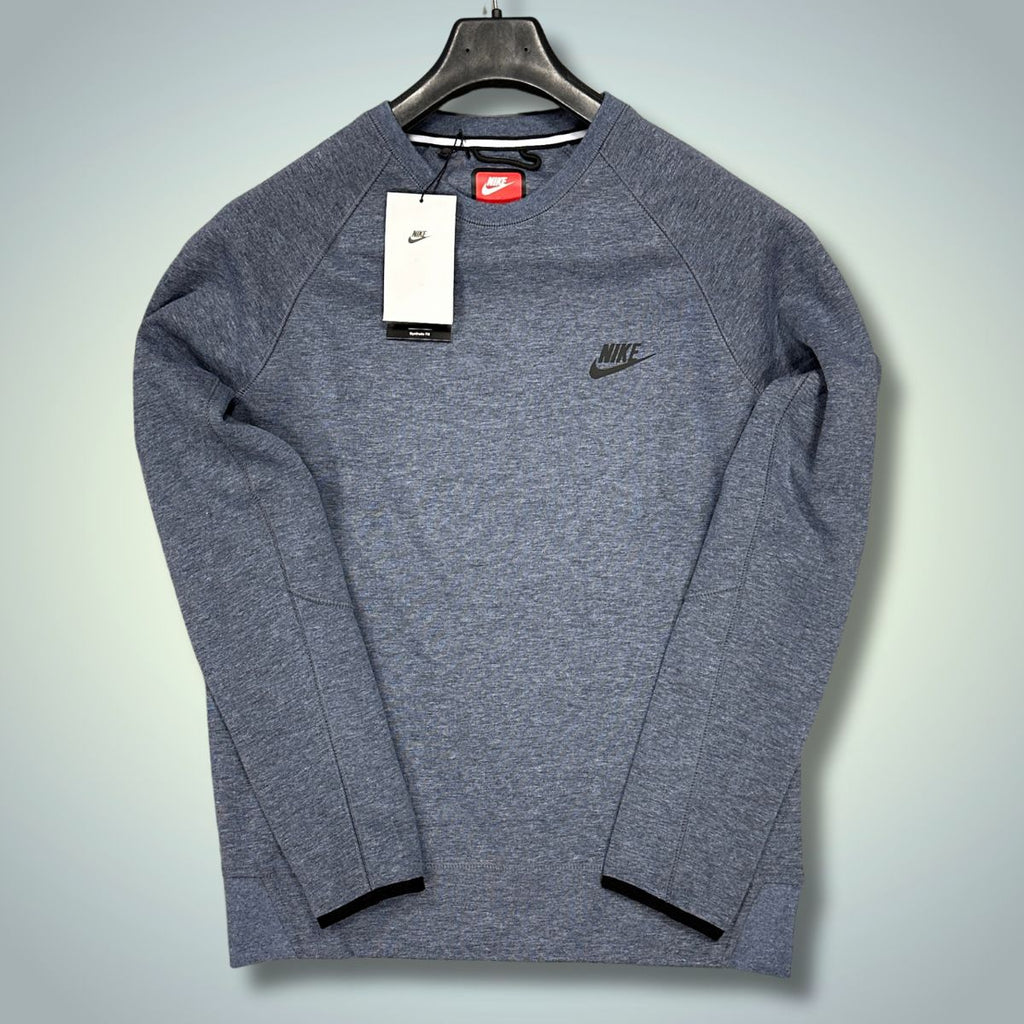 Bluza Nike Tech Fleece, "Men's crew", niebieska. Najwyższej jakości