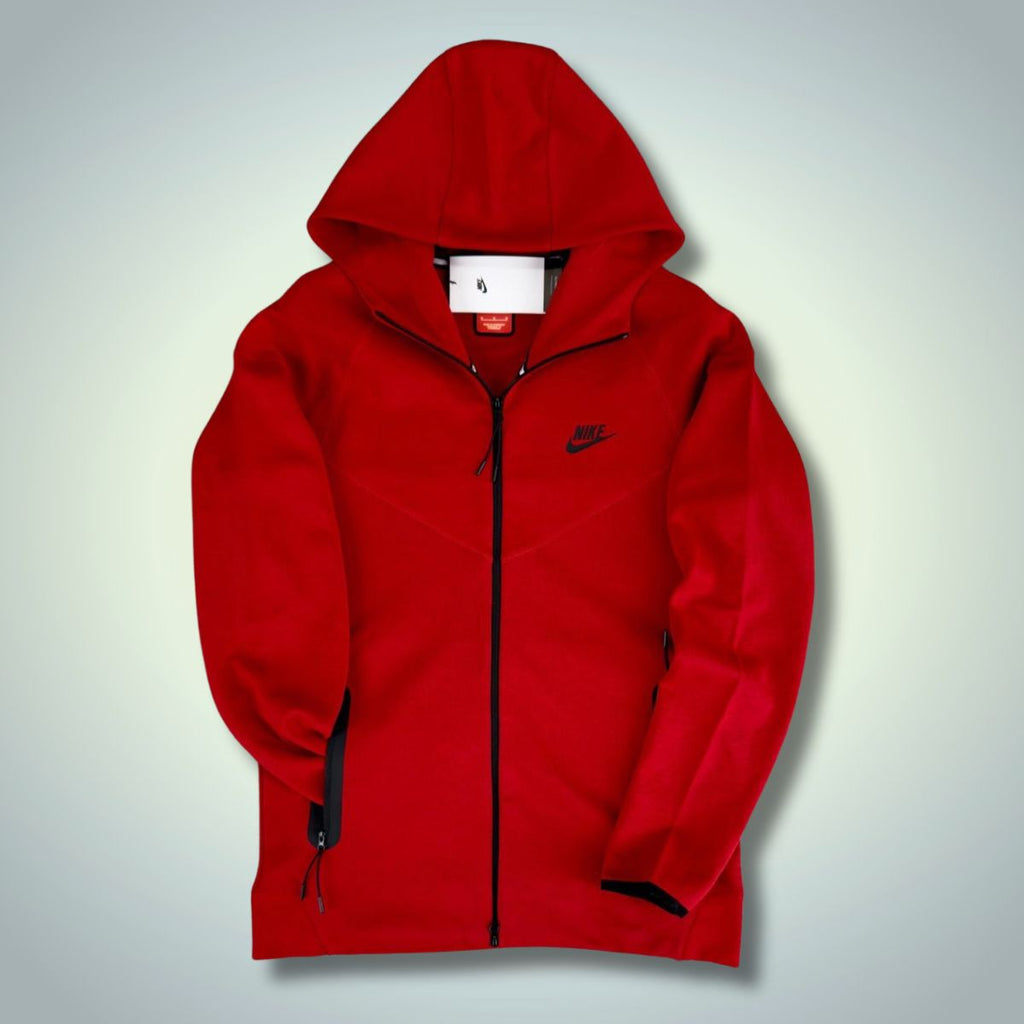 Bluza męska Nike Tech Fleece, czerwona. Model 2023. Jakość premium