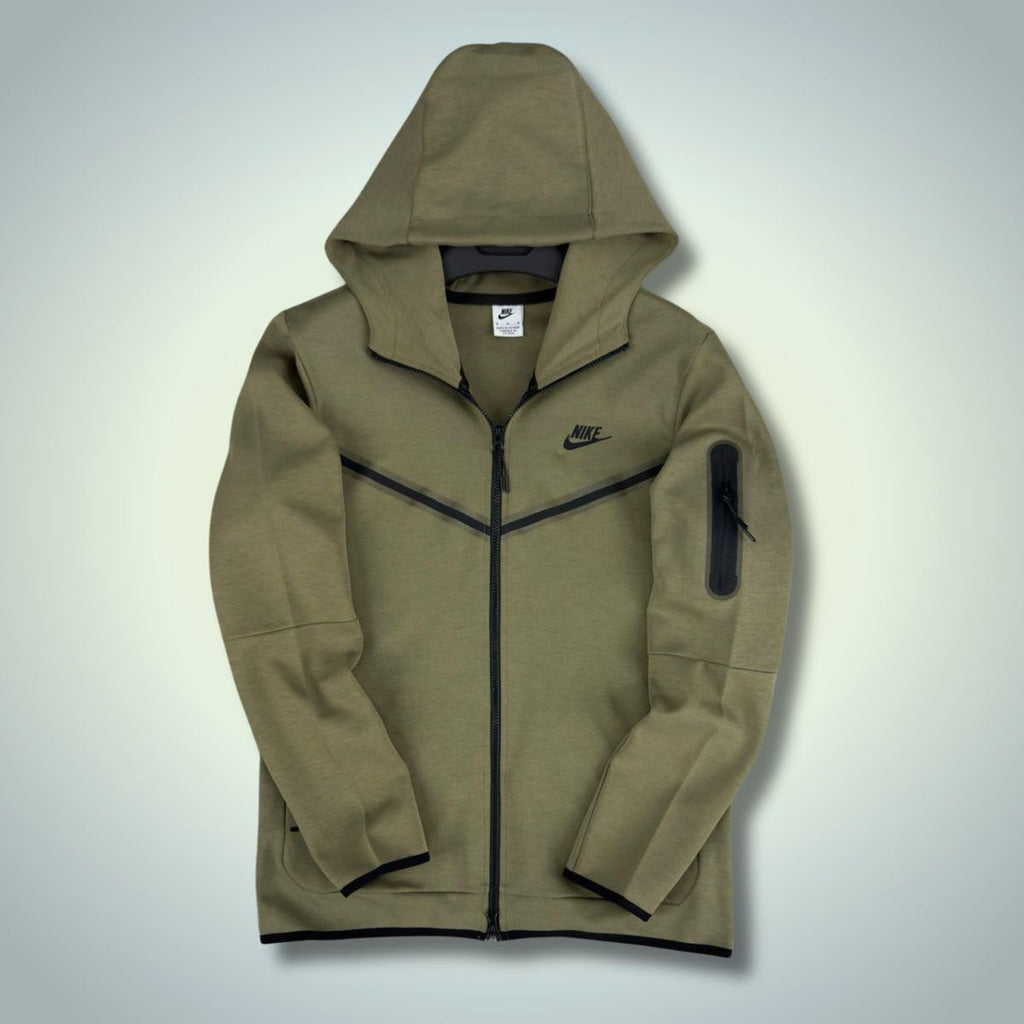 Bluza męska Nike Tech Fleece, oliwkowa zieleń. Najwyższa jakość