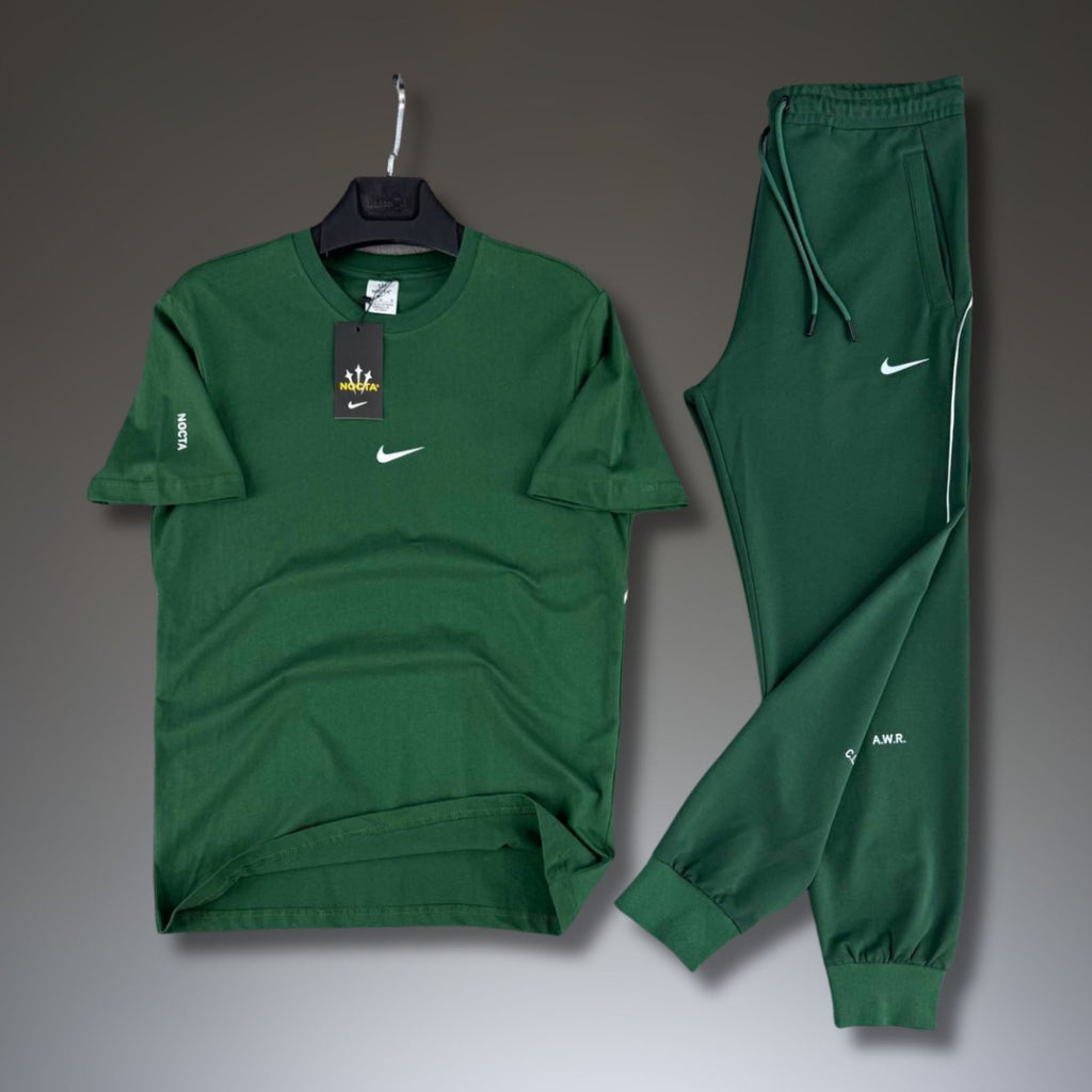 Nike Nocta męski letni dres sportowy, zielony. Jakość premium