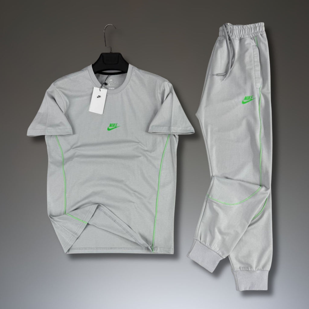 Nike męski letni dres sportowy, szary. Premium jakość