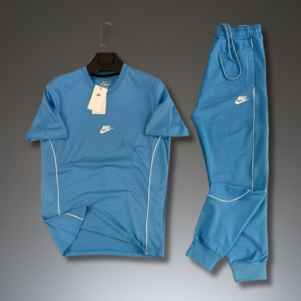 Nike męski letni dres sportowy, niebieski. Premium jakość
