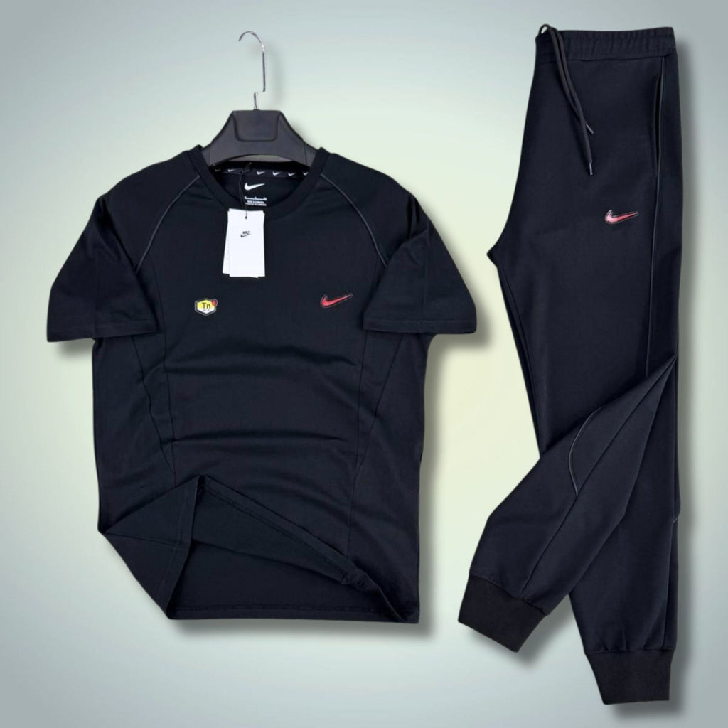 Nike TN męski letni zestaw sportowy, czarny. Premium jakość