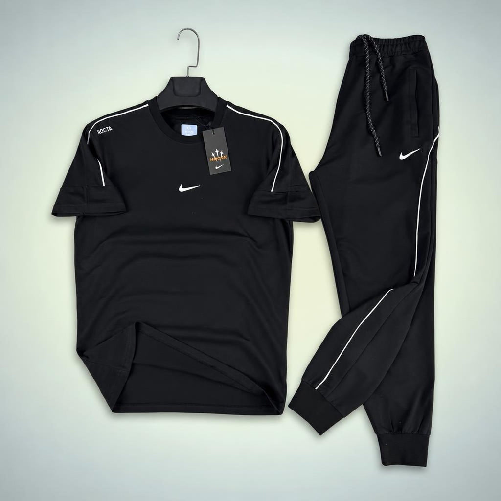 Nike Nocta męski letni dres sportowy, czarny. Premium jakość