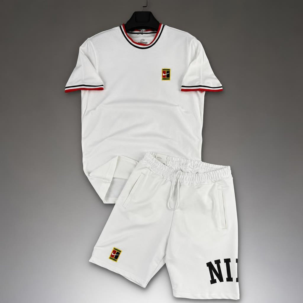 Nike Tennis męski krótki dres sportowy, biały. Premium jakość