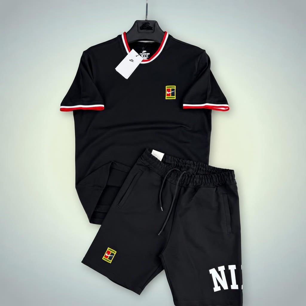 Nike Tennis męski krótki dres sportowy, czarny. Premium jakość