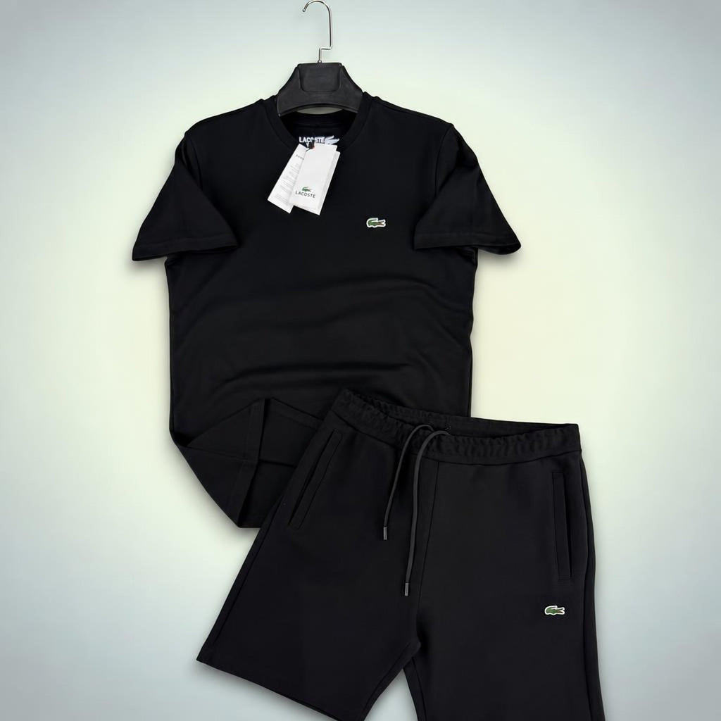 Lacoste Classic męski krótki dres sportowy, czarny. Premium jakość