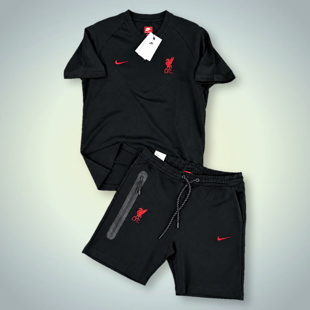 Nike Tech Fleece Liverpool komplet męski z szortami, czarny. Jakość premium