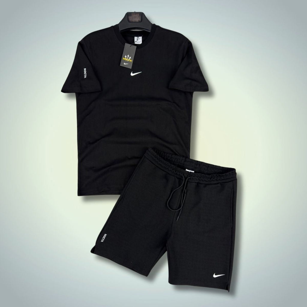Komplet męski Nike Nocta ze spodenkami, czarny. Jakość premium