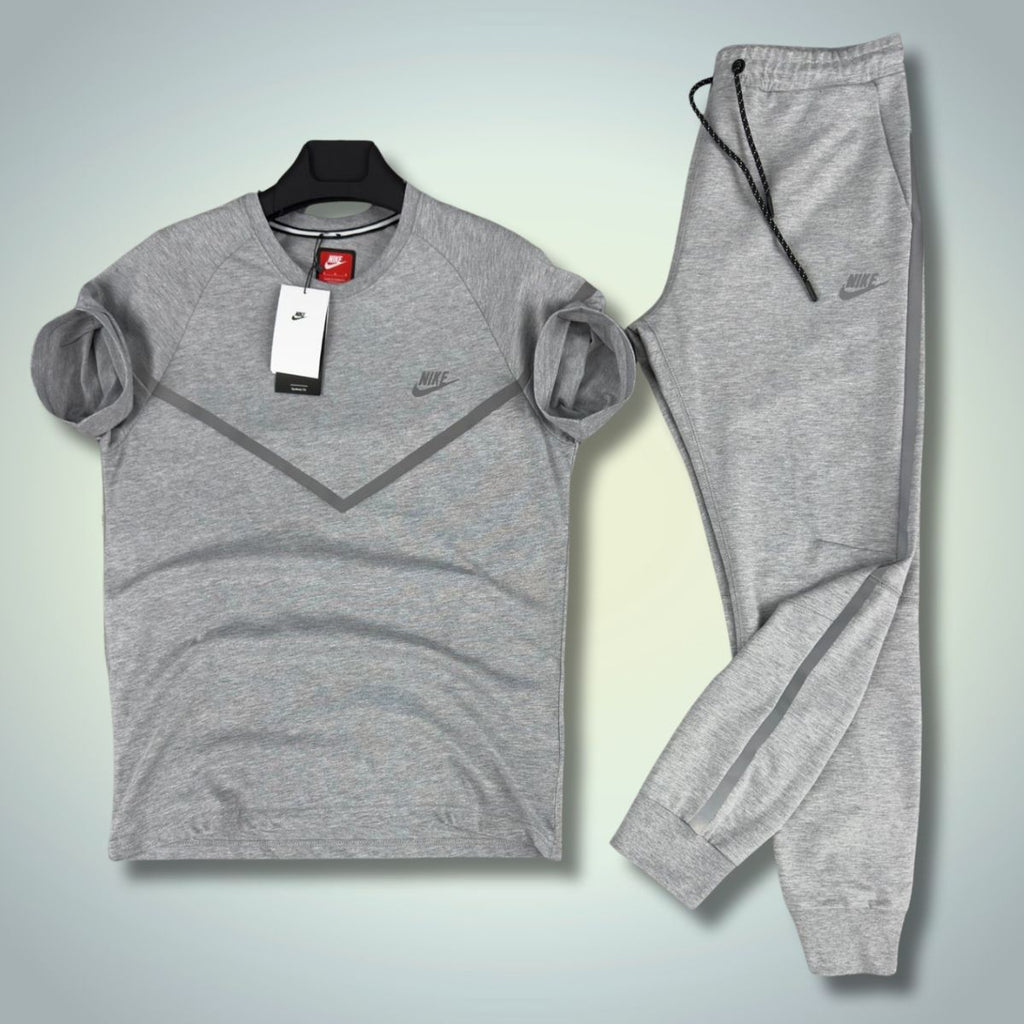 Komplet letni męski Nike Reflective Tech Fleece, klasyczny szary. Jakość premium