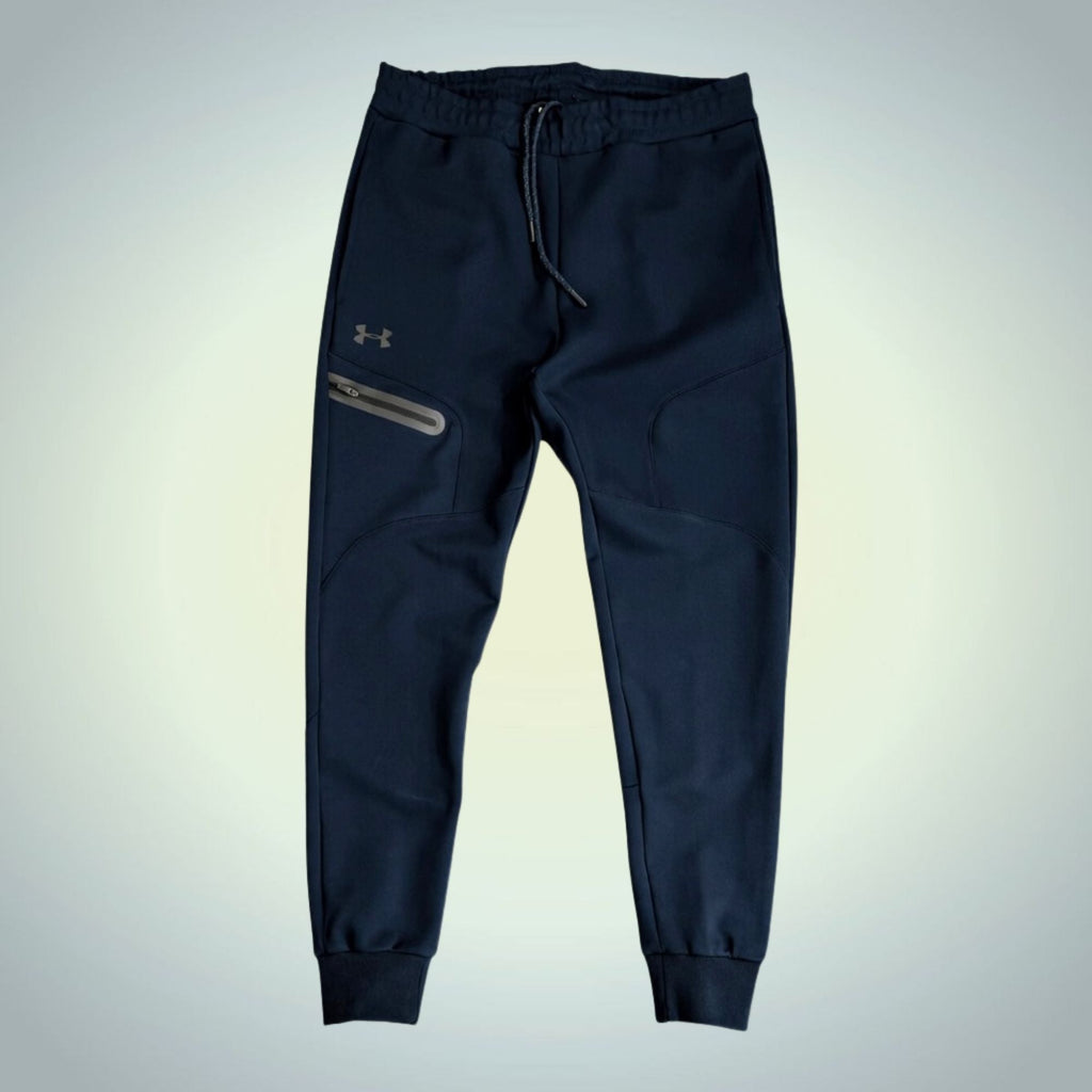 Męskie spodnie sportowe Under Armour, granatowe. Premium jakość