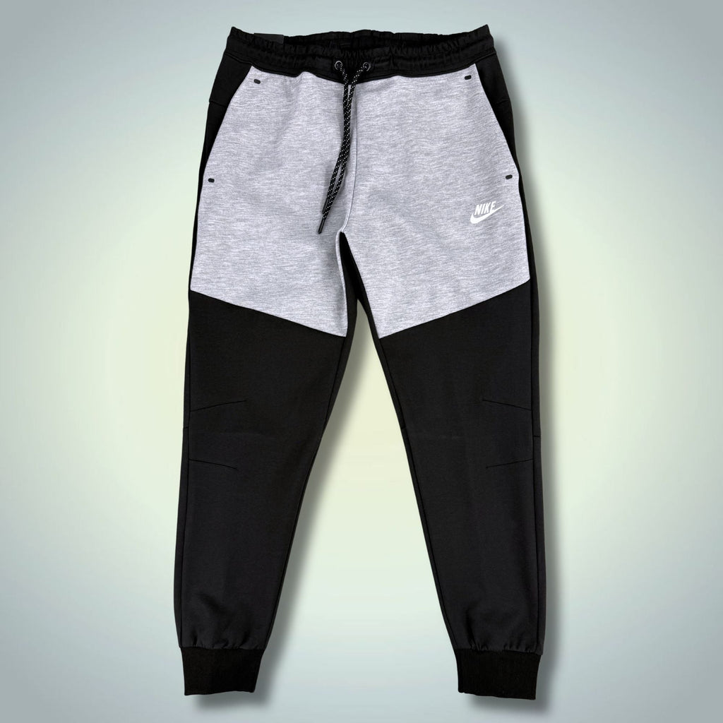 Nike Tech Fleece męskie sportowe spodnie, czarno-klasyczne szare. Premium jakość