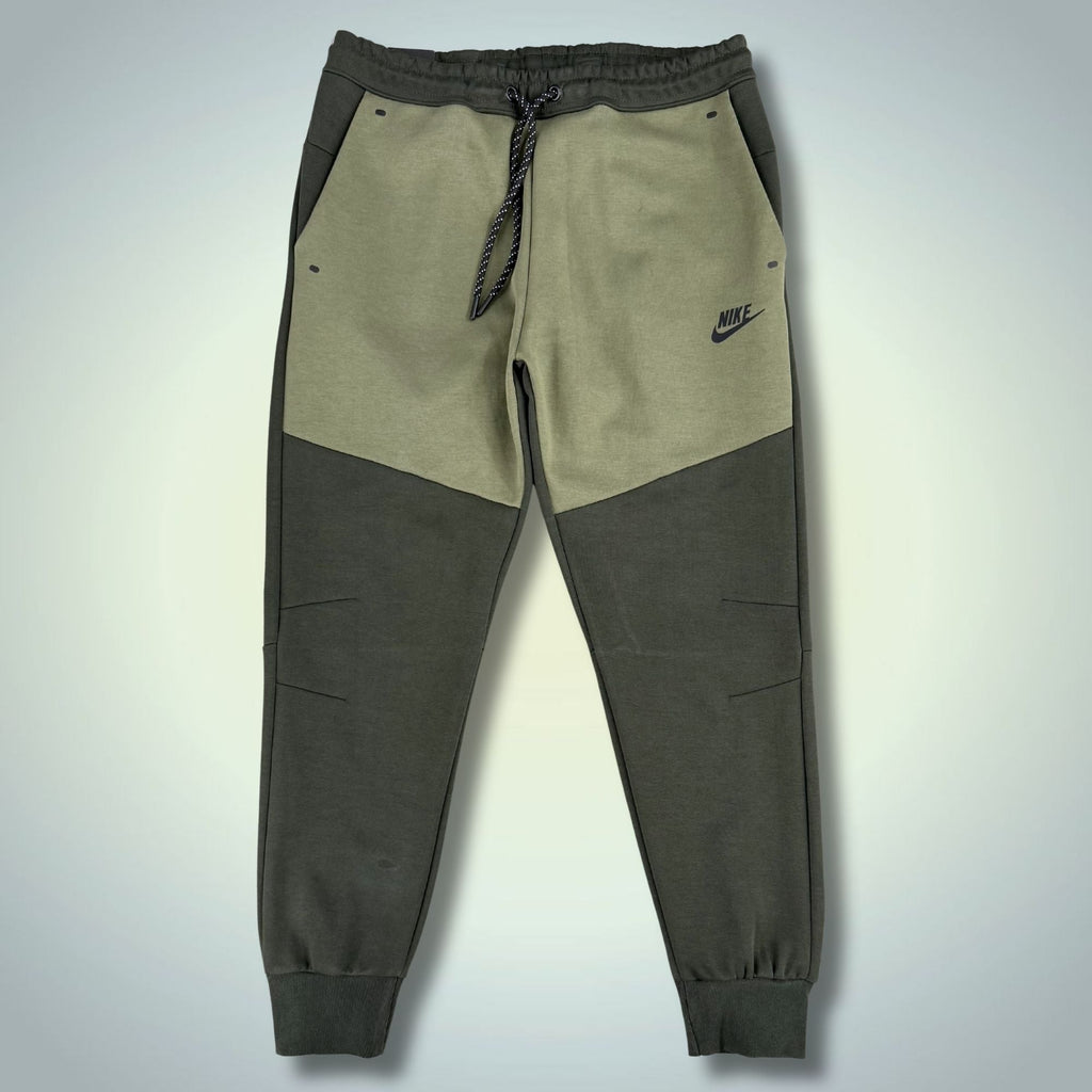 Nike Tech Fleece męskie sportowe spodnie, zielono-oliwkowe. Premium jakość