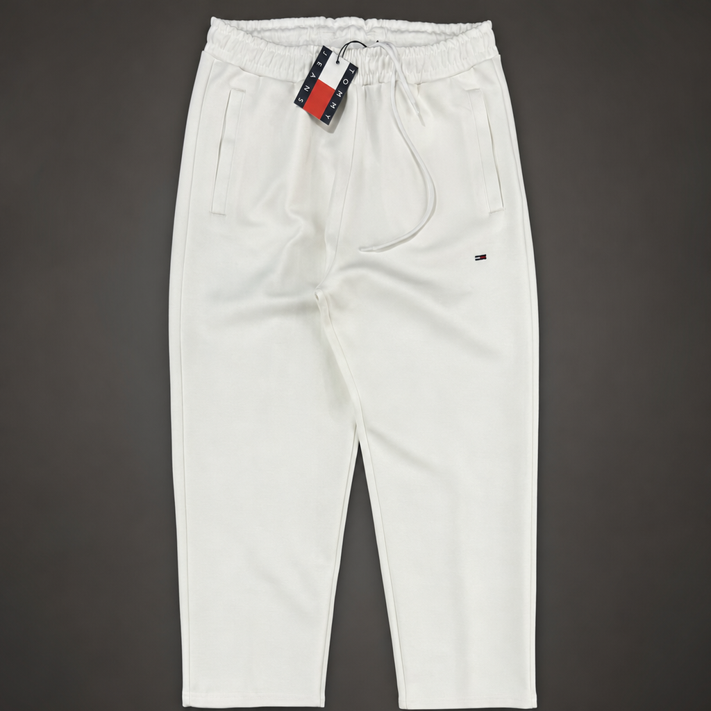 Tommy Hilfiger Classic męskie spodnie dresowe, biały. Premium jakość