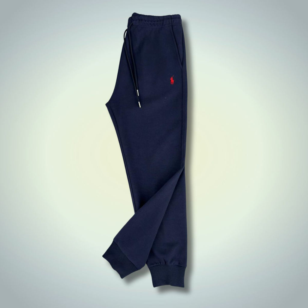 Męskie spodnie joggery Ralph Lauren w kolorze ciemnoniebieskim. Jakość premium