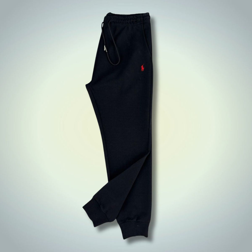 Męskie spodnie joggery Ralph Lauren, czarne. Jakość premium