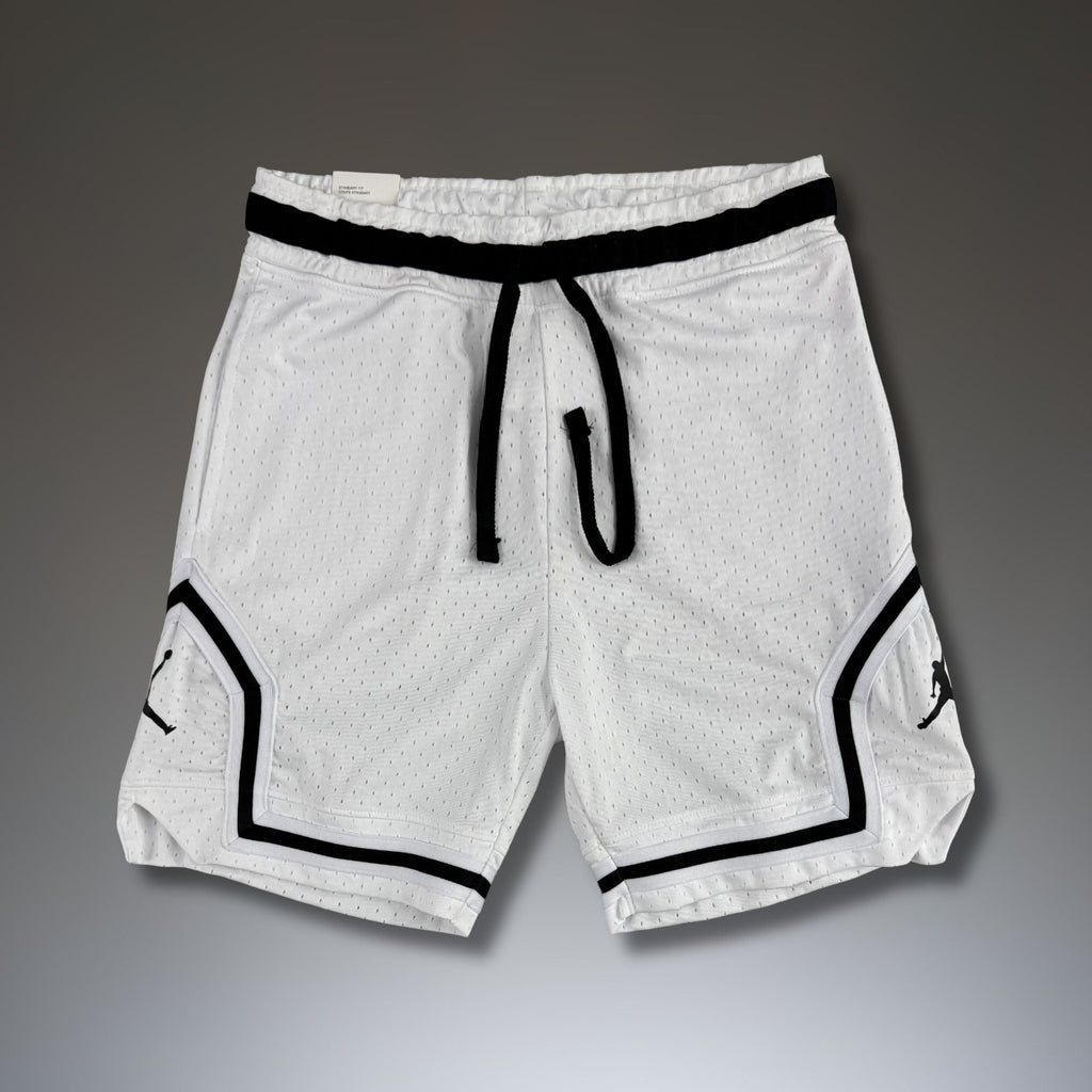 Air Jordan męskie spodenki sportowe dri-fit mesh, białe. Premium jakość