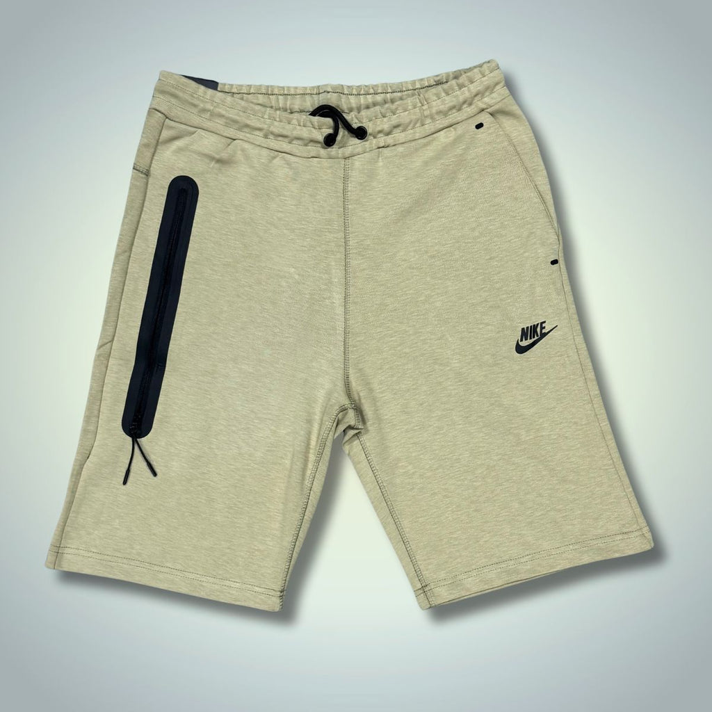 Męskie spodenki Nike Tech Fleece w kolorze oliwkowym. Model 2024. Jakość premium