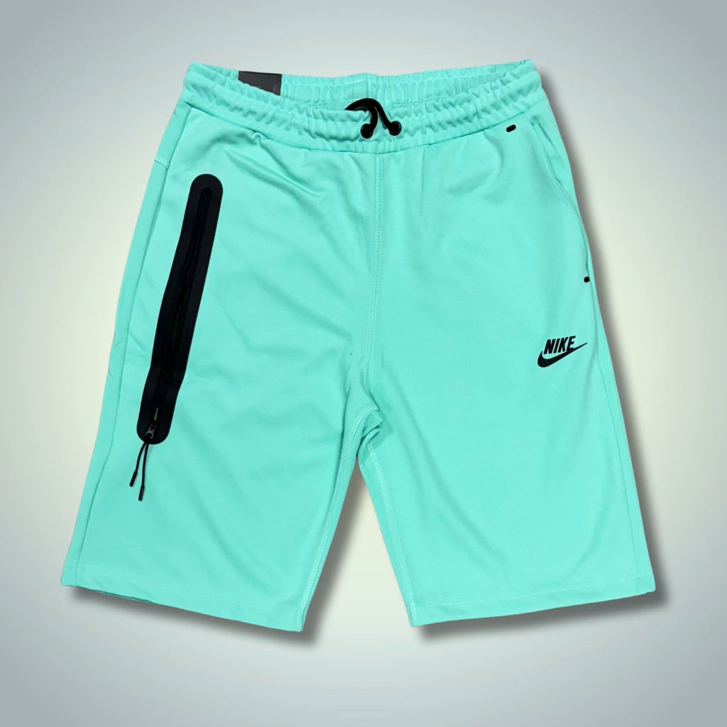 Męskie spodenki Nike Tech Fleece, turkusowe. Model 2024. Jakość premium