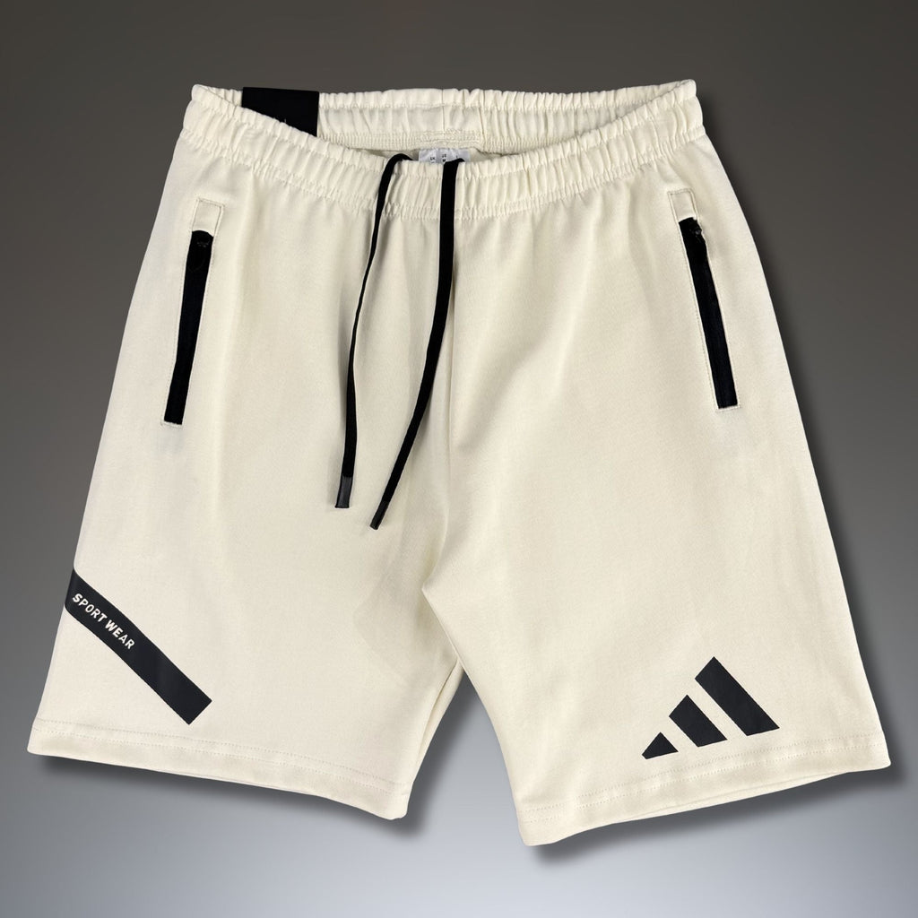 Adidas Z.N.E. męskie sportowe krótkie spodenki, brudno białe. Premium jakość